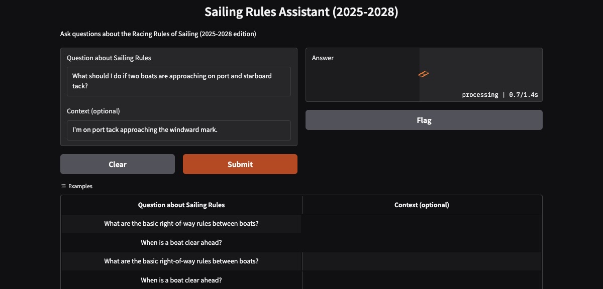 Sailing Rules Assistant